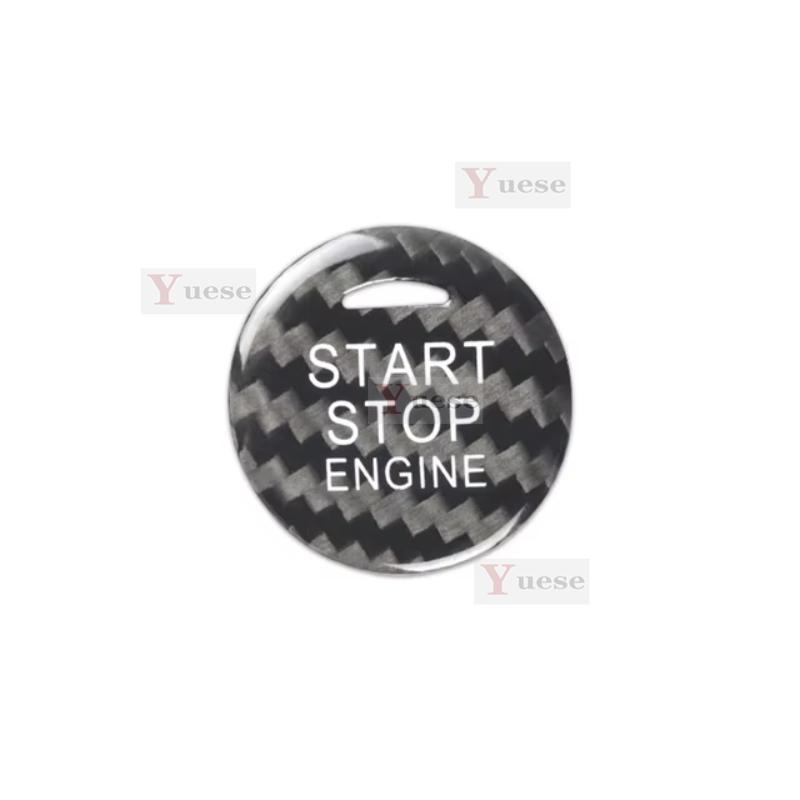 

For Mitsubishi ASX 2013- Car Engine Start Stop Button Cover Real Carbon Fiber Sticker чорний