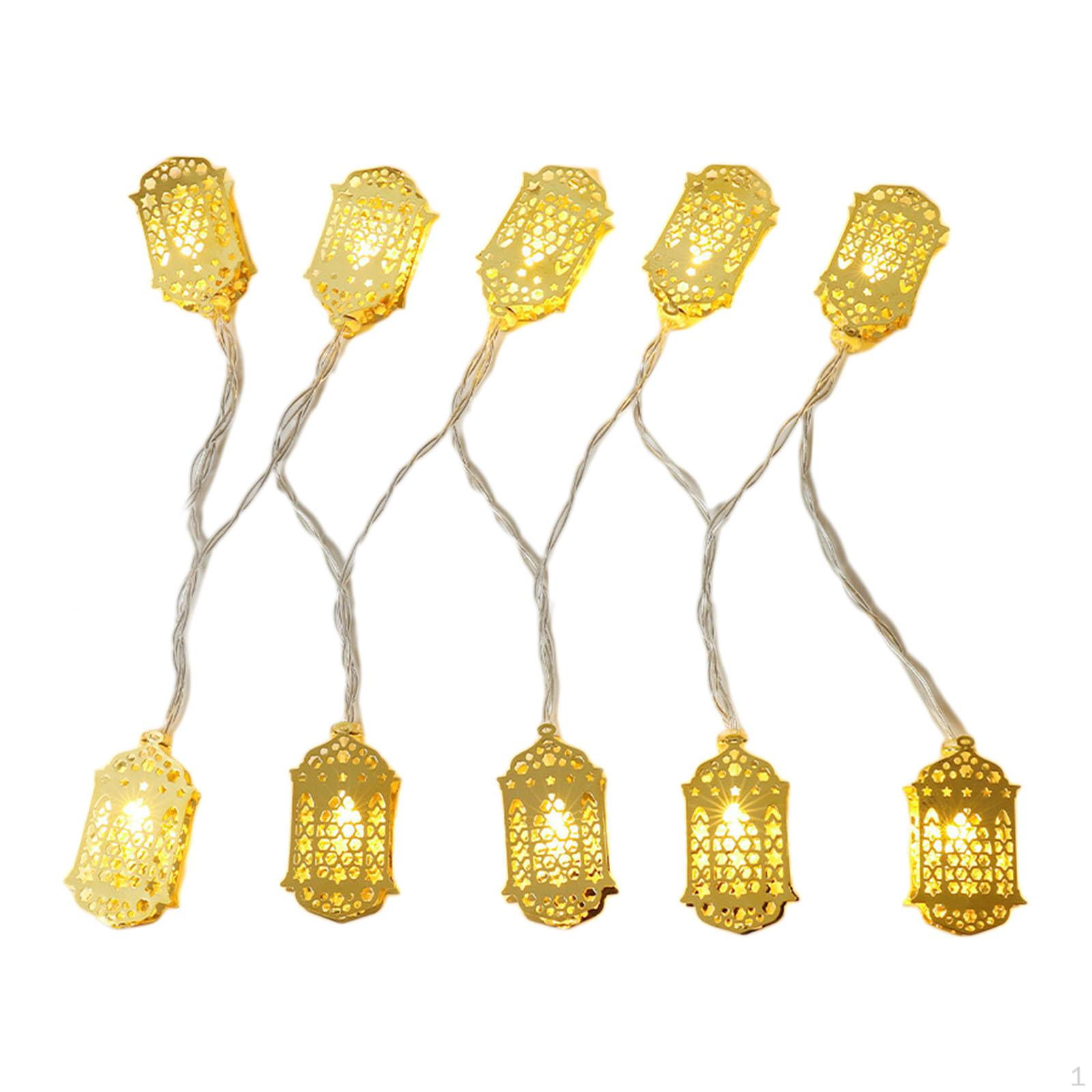 Eid Decoration Lights Curtain Light Warm Lights/ LED /Lanterns /for Festival Garden Hoilday A