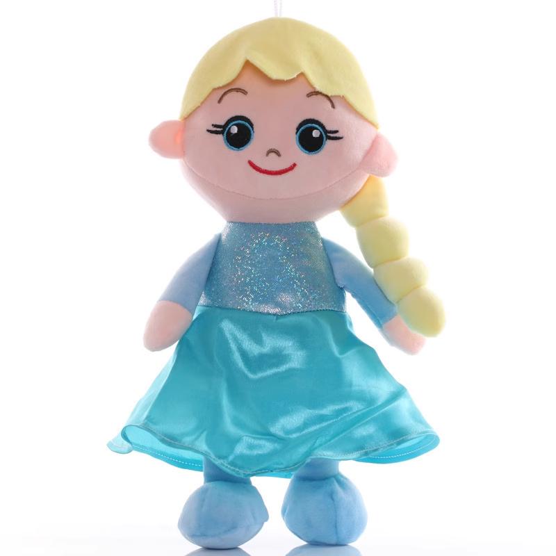 Frozen Adventure Plush Toy Princess Elsa Anna Doll Snowman Doll Children's Birthday Christmas Gift