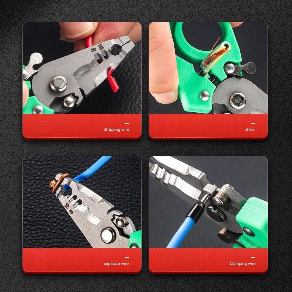 Small Wire Stripper Crimper Pliers,Hand Tool,Stripping Tool Cut for Crafting Electricians Work