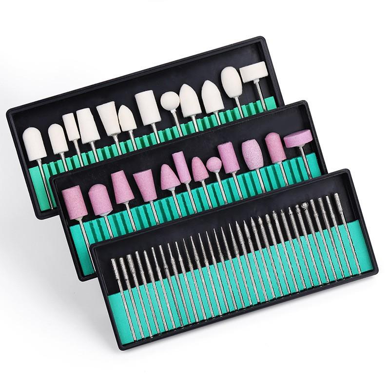 Mini Elektrisches Nagelfeilen-Set mit 30 Schleifköpfen
