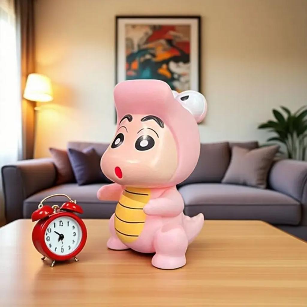 New Crayon Shin Chan Anime Cartoon Crocodile Desktop Car Case Ornament Decoration Figurine Best Gift Toy