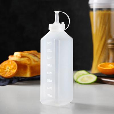 Moderne, auslaufsichere Saucenflasche aus glattem PE