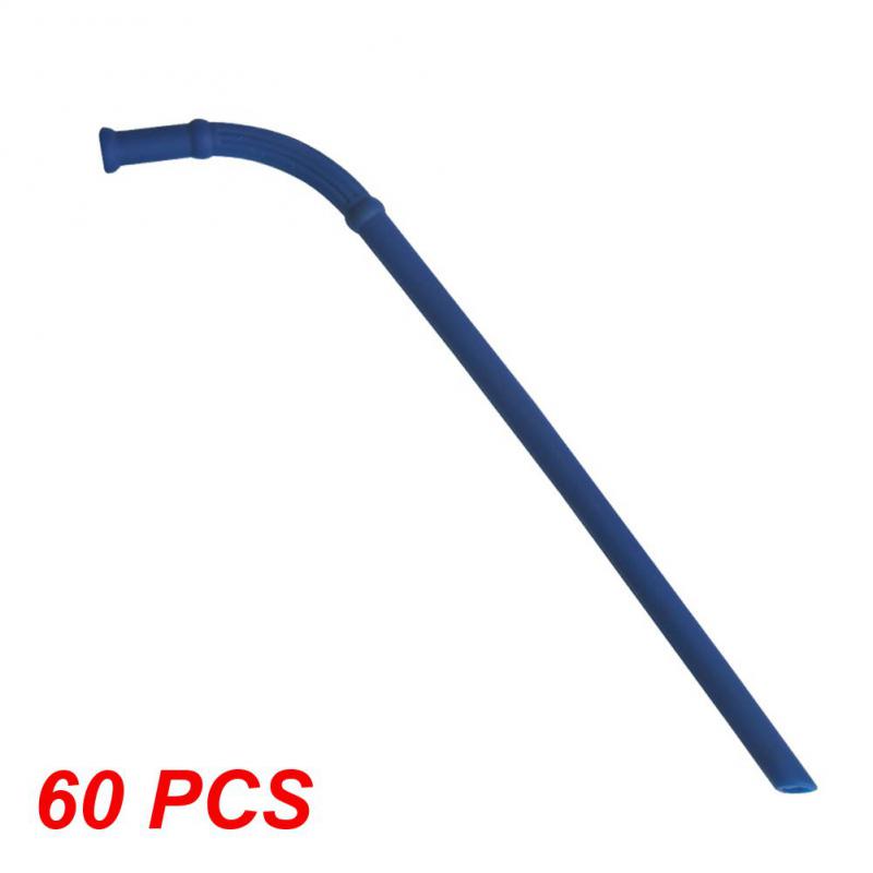 10~80PCS Straight Bent Drinking Straw Reusable Food Grade Silicone Colorful Kitchen Accessories Mug Straws Long Flexible