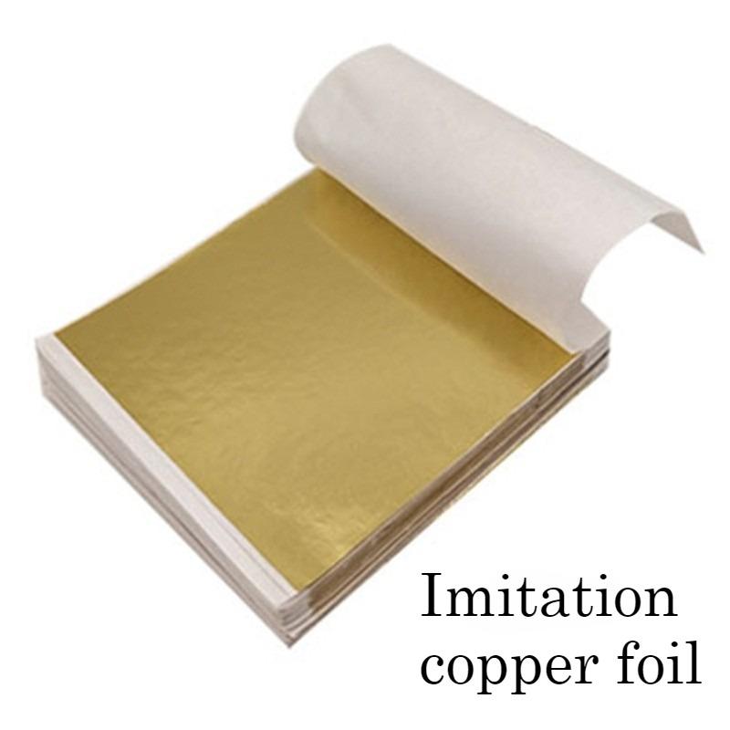 High Quality Gold/silver Foil Paper 9 * 9CM, Color, Buddha Statue Hotel Decoration Supplies, Furniture DIY Crafts Gold Foil Paper, Nail Art Supplies