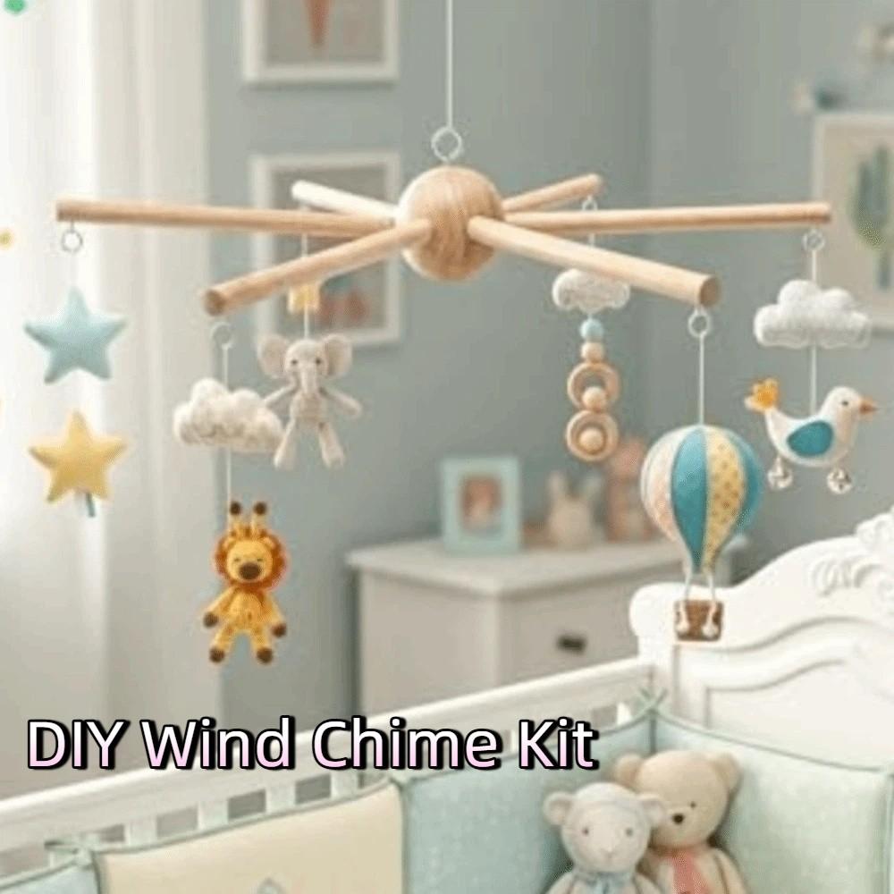 Drehbarer Windspielständer Rostfrei Babybett-Mobile Holz-Mobilegestell Kinderzimmer