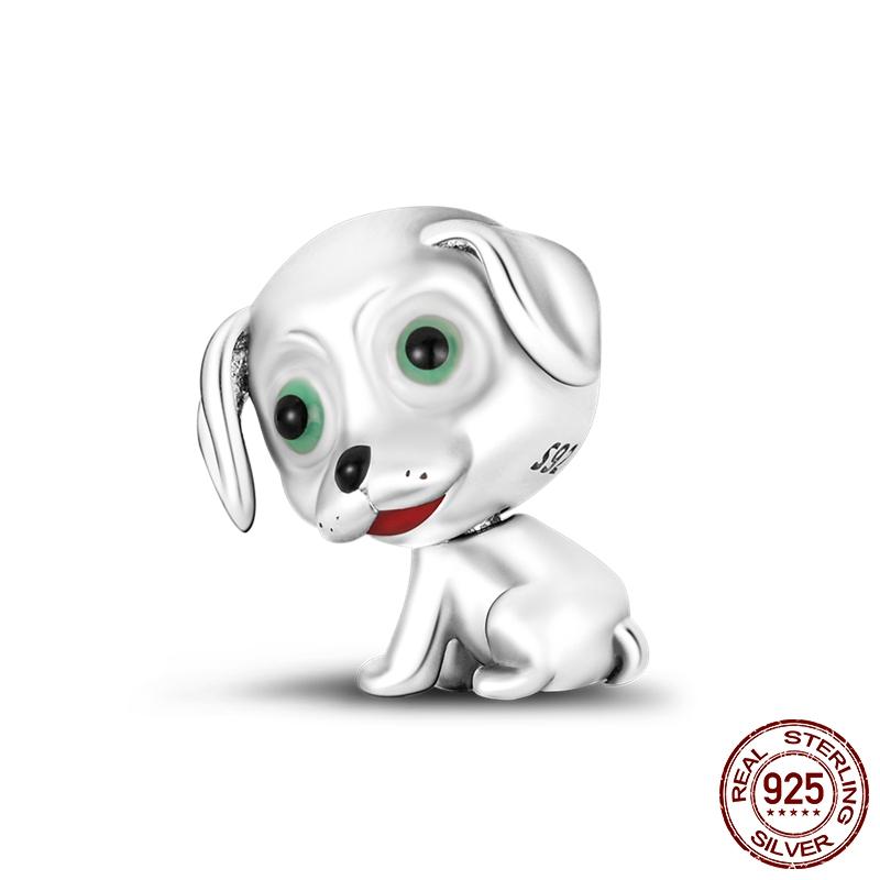 Dog Pet Charms Copper Doggy Paw French Bulldog Bones Beads Fit Original Pan Bracelet Diy Fine Jewelry