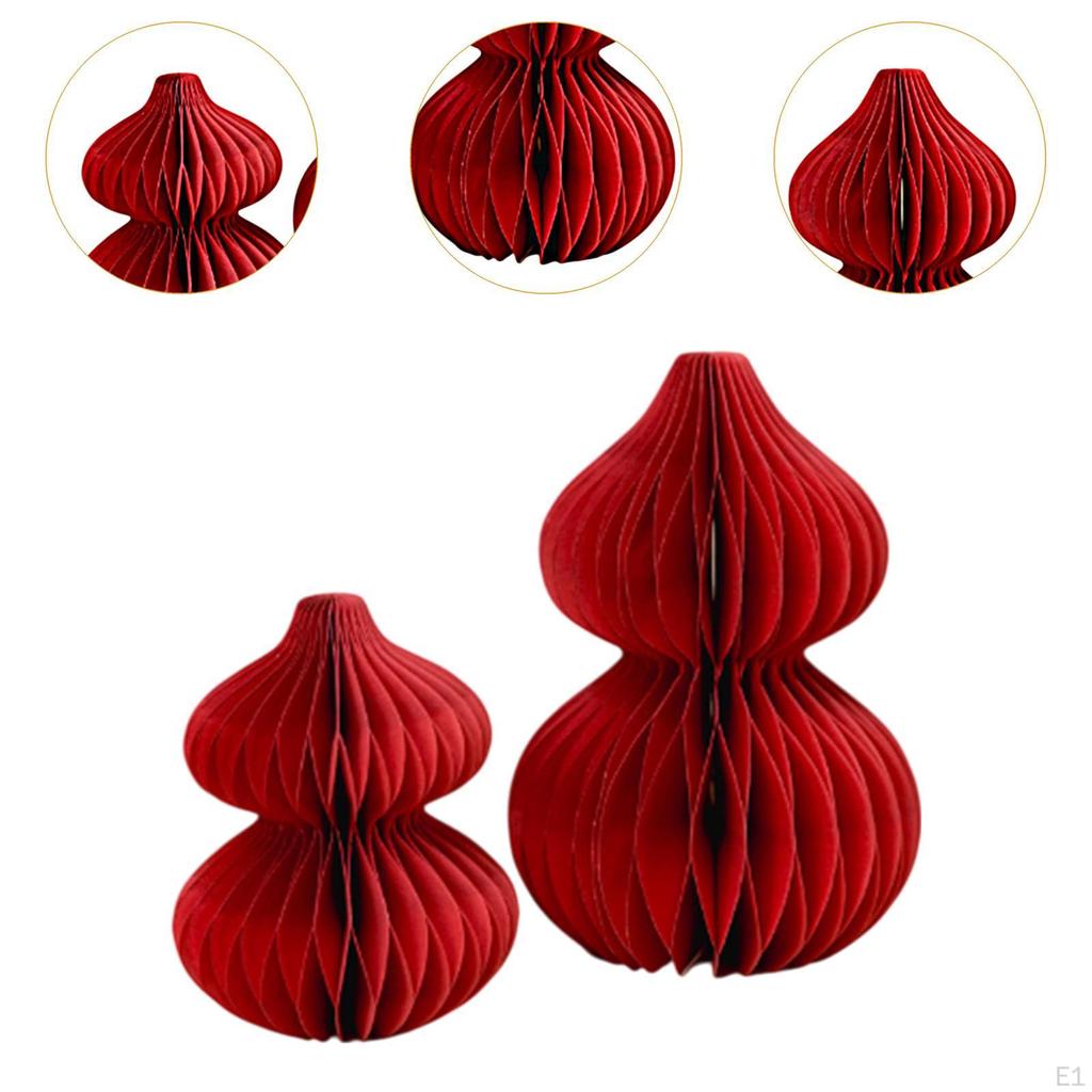 2 Pieces Gourd Honeycomb Centerpieces for Spring Festival