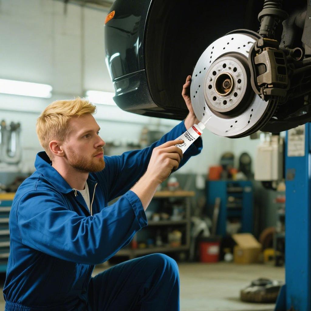 Bremsenfett Hitzebeständig Quietschfrei Bremsenfett Langlebig Auto Effizient Quietschstopper Schmiermittel Schutz