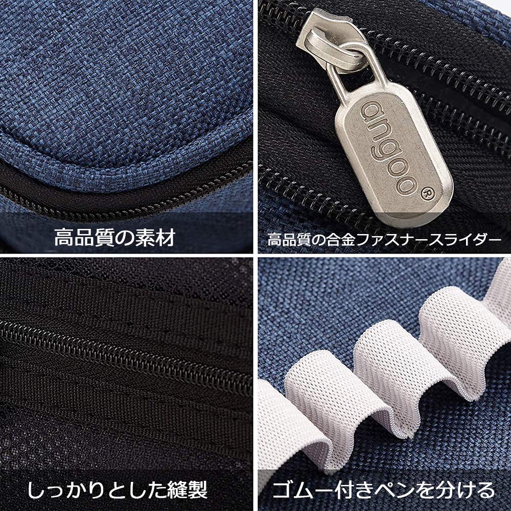 FAISHILAN Large Capacity Pencil Case with Multifunctional Tool Pencil Suitable for Junior High and College Boys and Office and Working Canvas with