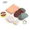 20 Pieces Car Windshield Polishing Pads Set For Scratch And Stain Removal Automotive Glass Sandpaper Polishing Kit