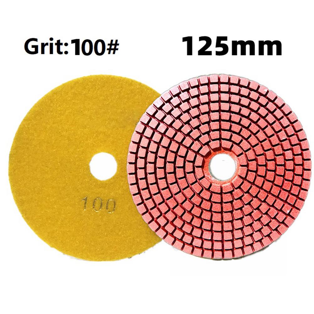 1pc 5 Inch 125mm Polishing Pads Wet/Dry Flexible Grinding Sanding Discs For Granite Stone Concrete Marble Polishing