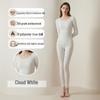Women's Silk Cashmere Thermal Underwear Set: Seamless, Thick, and Warm for Autumn and Winter.