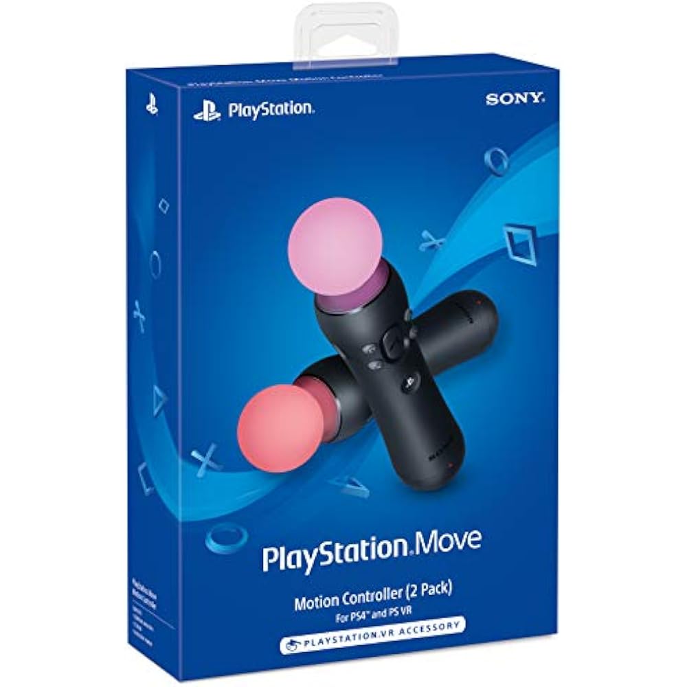 PlayStation Move Motion Controllers - Two Pack - Imported from USA.