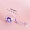 Small Doll Storage Bag Outdoor Doll Bag Keychain Portable Carrying Case Transparent Doll Display Bag with Plush Ball