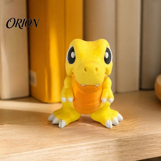 Creative Gifts for Kids 3D Printed Articulated Cute T?Rex Dinosaur Fidget Toy, Flexible Joint PLA Dinosaurs Figure, Bite?Finger Interactive Stress