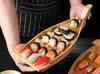 Japanese Cuisine Sushi Boats Sushi seafood Tools bamboo Wood Handmade Ship Sashimi Assorted Cold Dishes Tableware Bar Suppliers