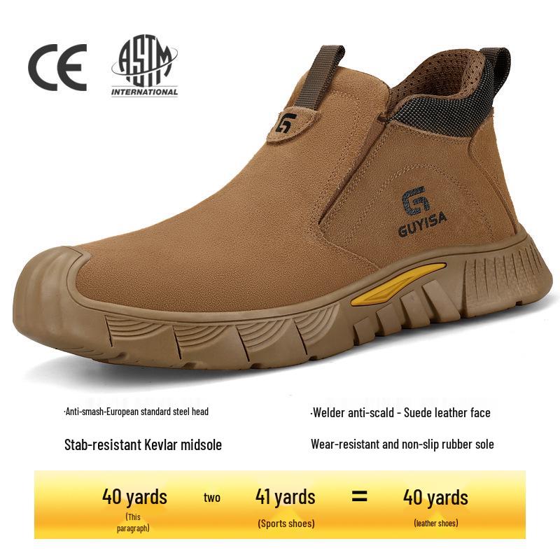 

Чоловіче чотирисезонне захисне робоче взуття: Анти-ударостійкі, Анти-прокольні, Замшеві, Вогнетривкі, Ковзкі, Зносостійкі.