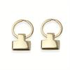 2pcs Metal O Ring Keychain Buckle Spring Hook, Bag Handbag Decor Connection Clasp DIY Hardware Accessories