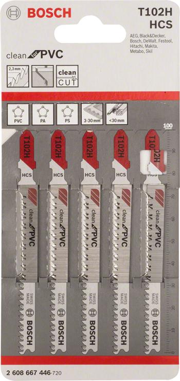 JIGSAW BLADE T102H 5PCS - B 2608667446