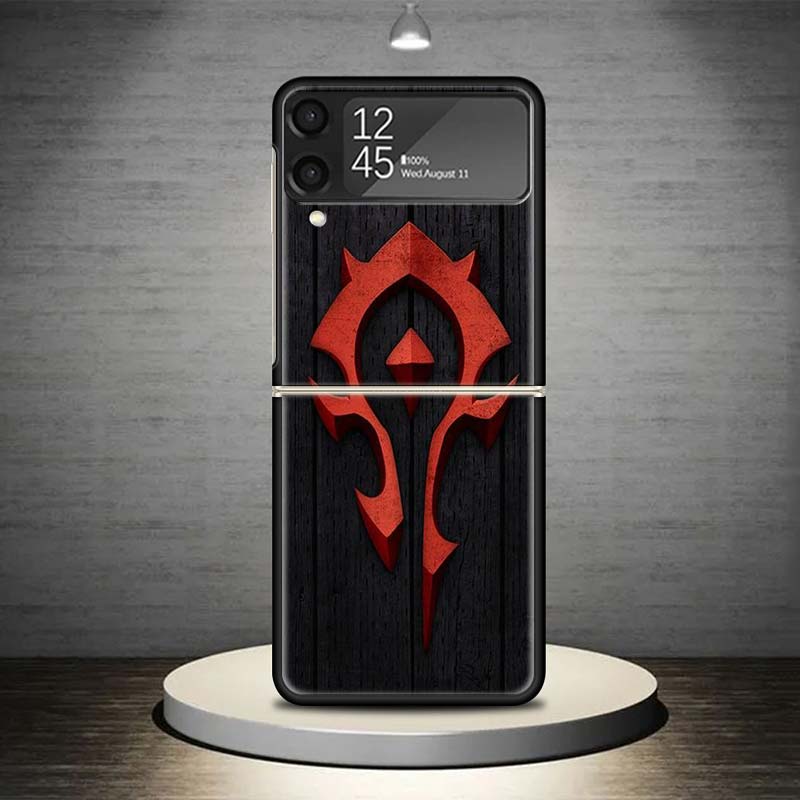 W-World Of W-Warcraft W-Wow Phone Case For Samsung Galaxy Z Flip 7 6 5 4 3 5G Cover ZFlip7 ZFlip6 ZFlip4 ZFlip5 ZFlip3 Coque Fun