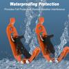 2pcs Heavy Duty Metal Rubber Clamp for Digging Implement Hatchet Water Pipe Adjustable Anti Slip Tool Holder with Non