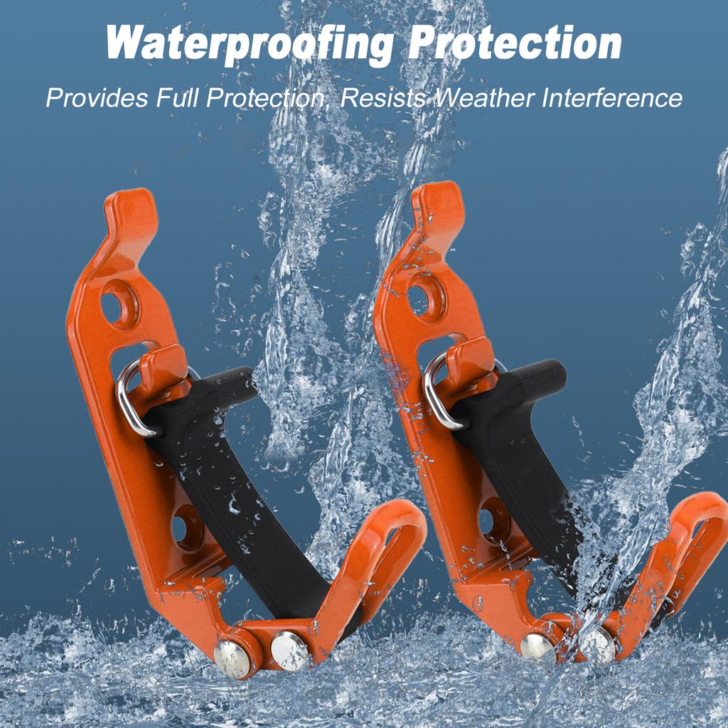 2pcs Heavy Duty Metal Rubber Clamp for Digging Implement Hatchet Water Pipe Adjustable Anti Slip Tool Holder with Non
