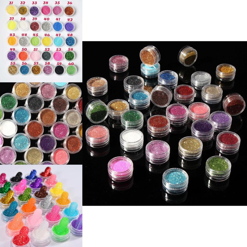 30-color Sparkling Nail Art Party Temporary Shiny Makeup Set