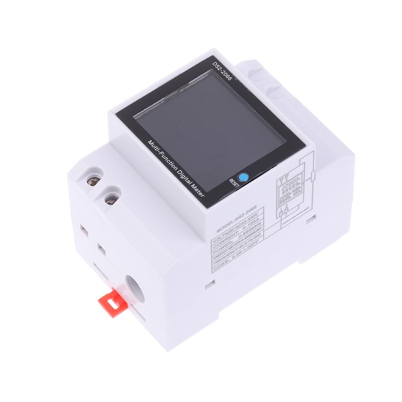 Monitor AC su Guida Din 6 in 1 110V 220V 380V 100A Tensione Corrente Fattore di Potenza Energia Elettrica Kwh Attiva Frequencimetro