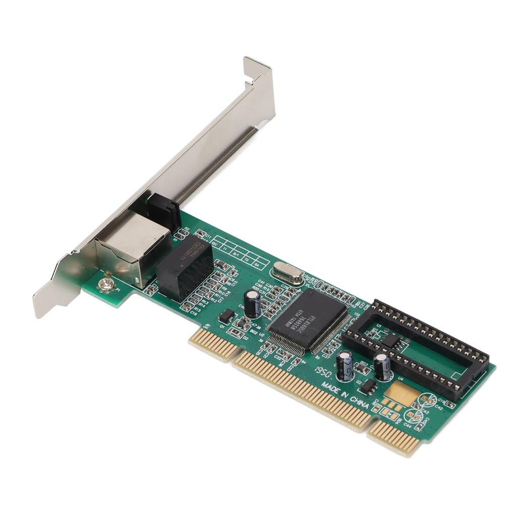 PCI to Gigabit Network Card Self Adaption Single RJ45 Port Indicator Light Stable PCI Ethernet CardGigabit 8169 Chip