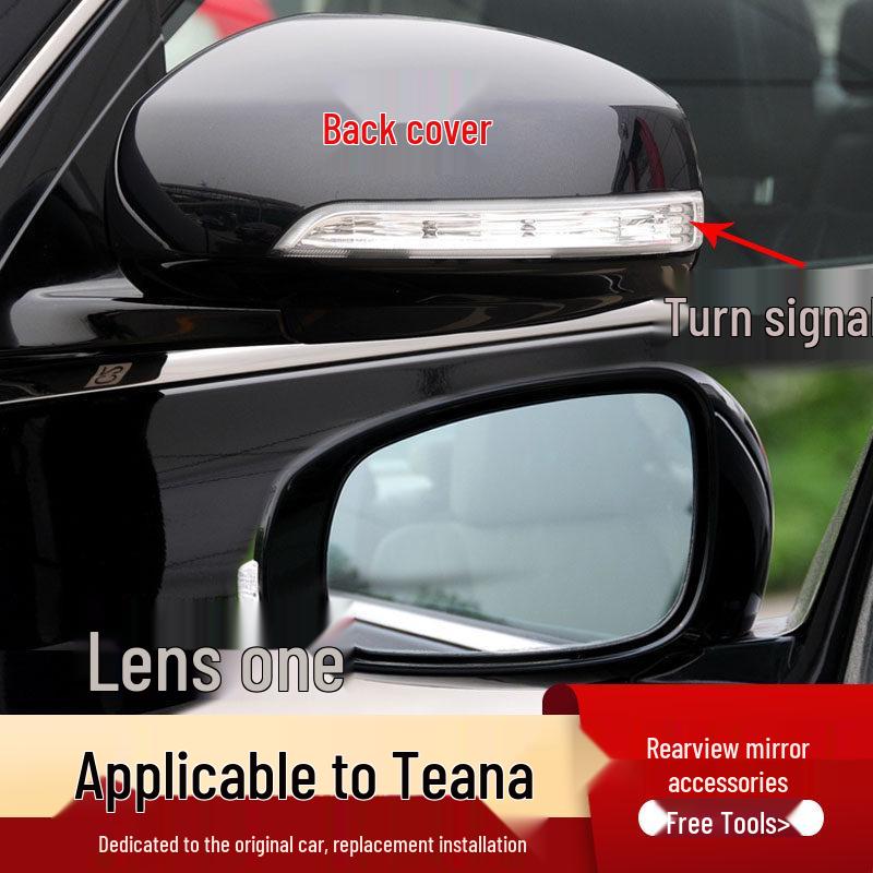 

Fits Altima Rearview Mirror Housing (2008-2025) Around Reversing Mirror Lens Reflective Mirror Turn Signal Cover Cap. Teana 19- 25 Left (Driver)