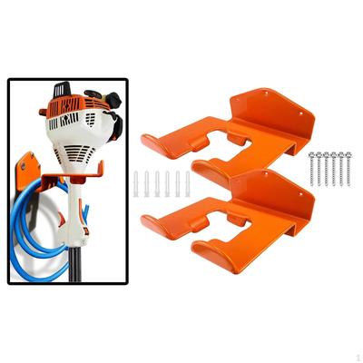 2x Suport pentru tuns iarba Weedeater, Suport pentru perete pentru trimmerul de iarbă, Cârlige metalice robuste pentru garaj