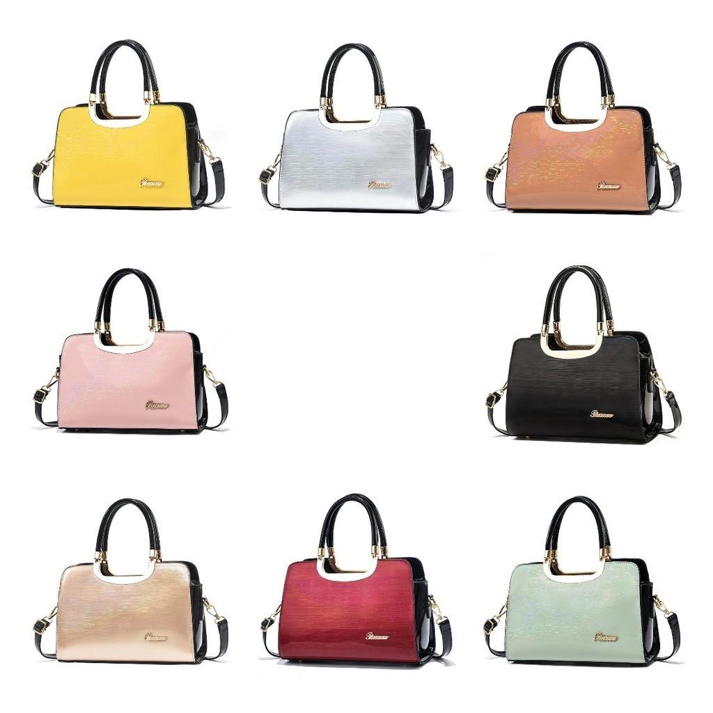 European And American Style Bright Leather Shell Bag For Women