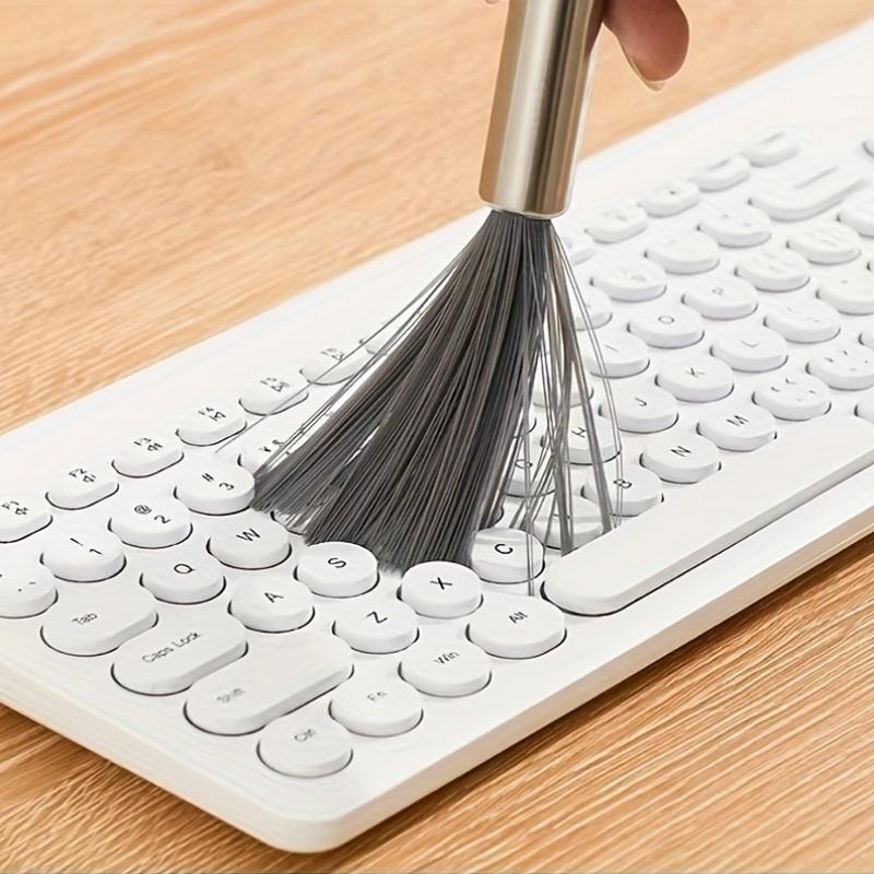 Multi-Purpose Long Handle Hanging Cleaning Brush, Stainless Steel, No Power Required, for Living Room, Bedroom, Bathroom, Kitchen, Furniture