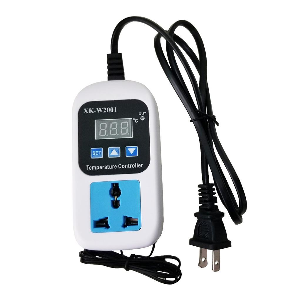 Feb.XK-W2001 Digital Temperature Controller Socket AC 110-220V Thermostat Regulator Socket Outlet With NTC Sensor