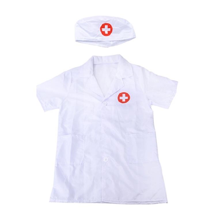 Doctor Costume for Kids Toddler Doctor Role Play Dressing Up Set Cosplay Halloween Costume Doctor Caps Nurse Caps Set