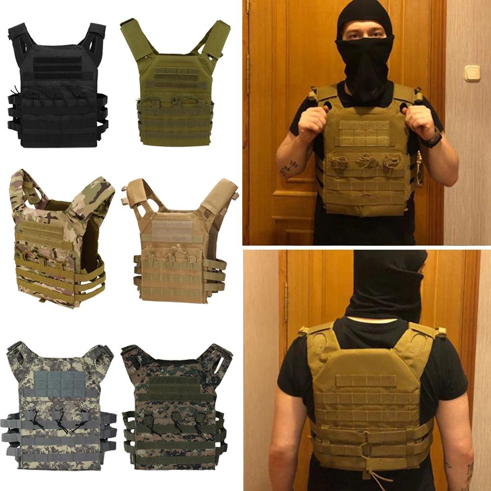 Waterproof Military Tactical Vest JPC Lightweight MOLLE Plate Carrier for Jungle Security CS Hunting Outdoor Body Armor
