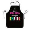 Waterproof Sleeveless Apron With Unique Print For Barbecuing And Creative Styling