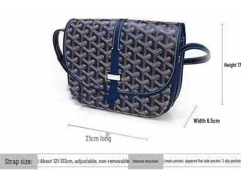 Stylish Unisex Dogtooth Saddle Bag - Versatile Crossbody Messenger