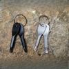 1pc Selection 2 Keys Stainless Keychain Pocket Tool Screwdriver Set