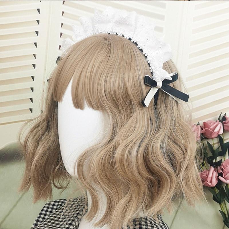 Maid Headbands Women Girls Lolitas Headbands Soft Fabric Headwear Lovely Hair Band for Role Playing and Fashion