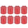 8pcs RC Wheel Rim Center Cap Adapter M4 Nut for Traxxas Hsp Axial Scx10 D90 1 10 RC CarRed