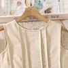 Girls' Slim Fit Sleeveless Spring/Summer Formal Dress with Contrast Stitching