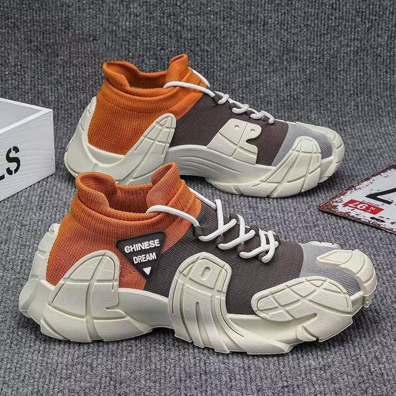 New lightweight and breathable running shoes fly-woven socks shoes casual shoes comfortable sports shoes 39