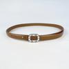 Slim Genuine Leather Women's Belt Decorative Casual Pants Jeans Inlaid with Pearl Rhinestones Sweet and Fashionable Women's Belt