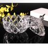 QX2E Klarer Glas-Kristall-überzogener Vorratsbehälter mit Deckel für Süßigkeiten Trockenfrüchte Schale Organizer Schmuck Schmuckkästchen Heimdekorationen