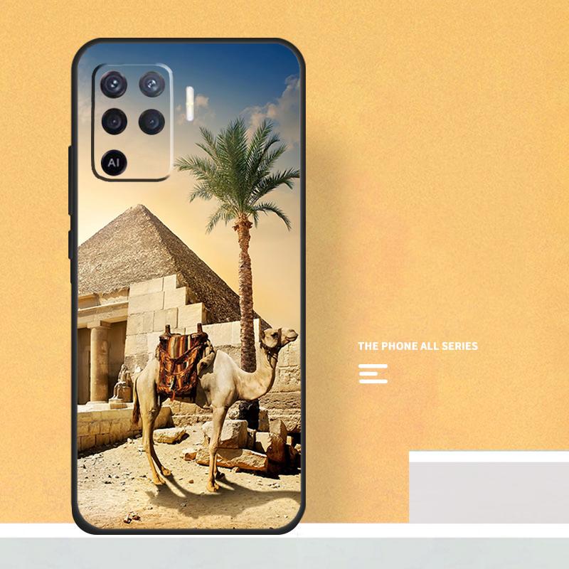 Ancient Egyptian Case For Oppo A18 A38 A58 A78 A98 A5 Pro A6 A15 A54 A74 A94 A17 A57 A80 A60 A40 A16 A76 A96