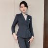 Damen Schlank geschnittener Marineblauer Business-Anzug Uniform für Hotelrezeptionisten Medizinische Spa Rezeption