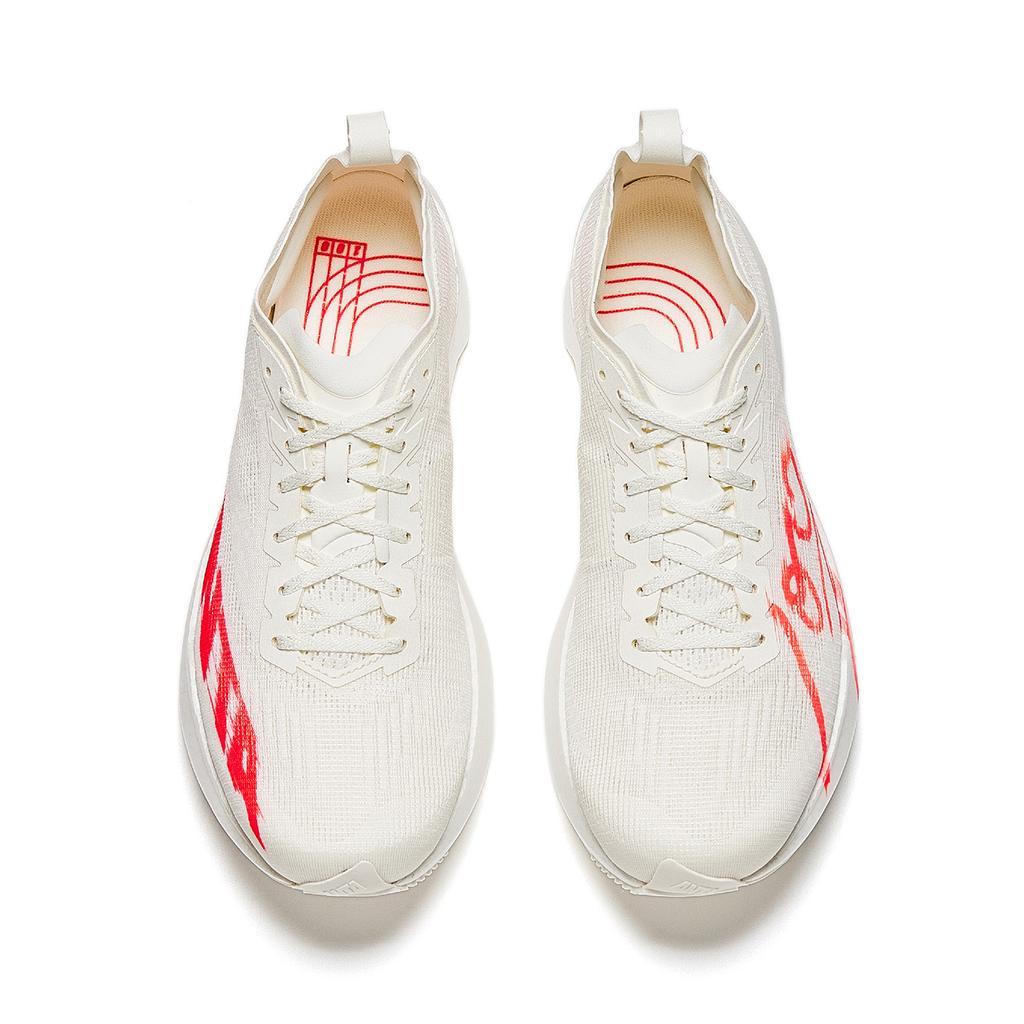 Anta Pioneer Comfortable Versatile Shock Absorbing Support Lightweight Low Top Carbon Plate Casual Running Shoes Men Sneaker White Red 912545570-6