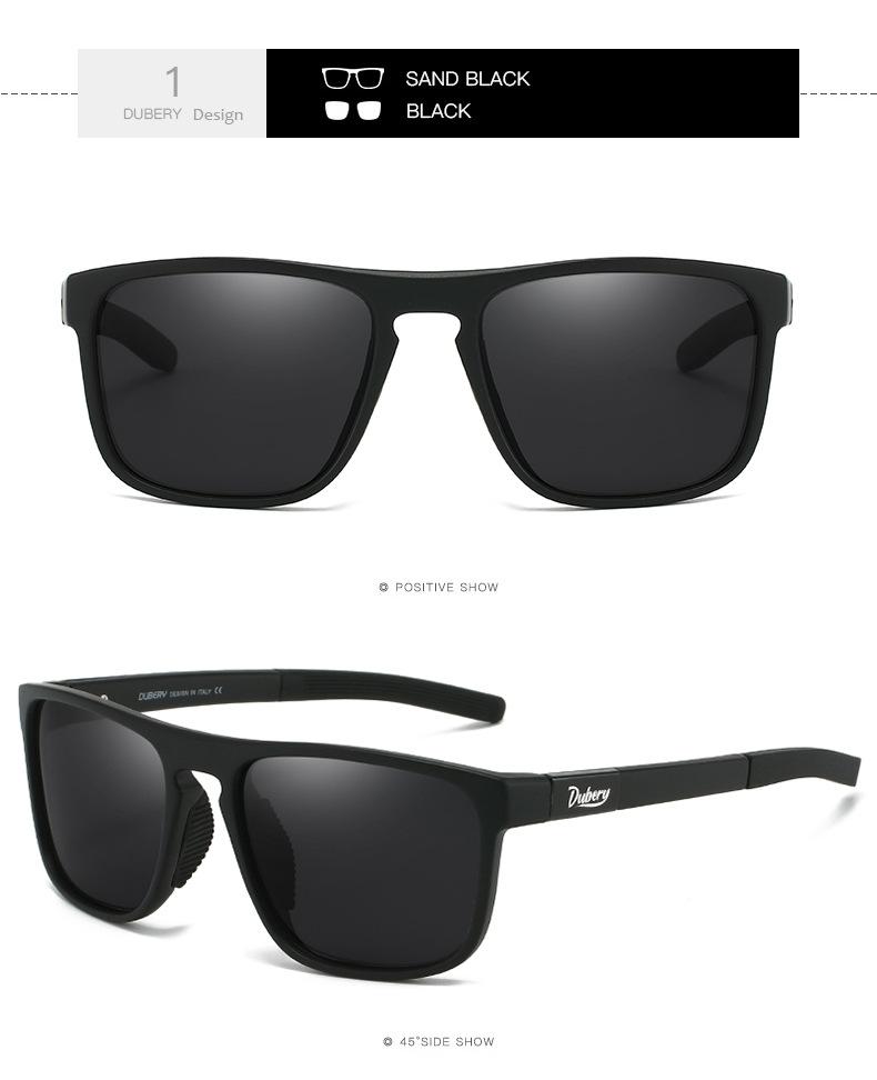 DUBERY Modern Polarized Sunglasses UV400 Protection Driving Fishing Cycling Outdoor Sports
